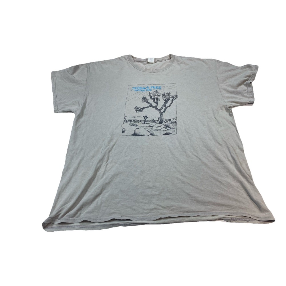 Joshua Tree Park T-Shirt Mens XL California Embroidered Hiking Desert‎ Y2K USA